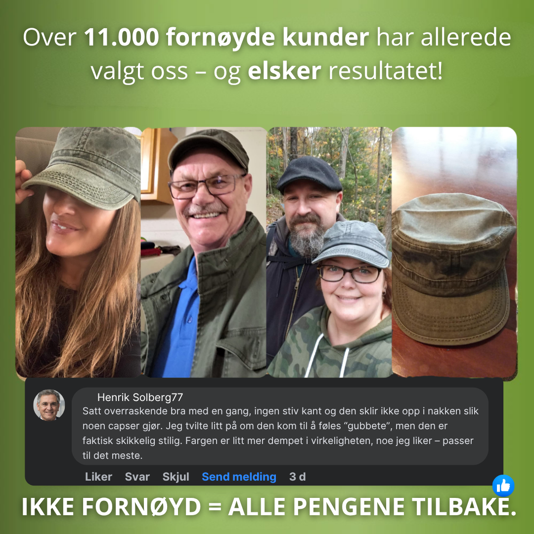 Erik™ – Stilren og robust vintagecaps