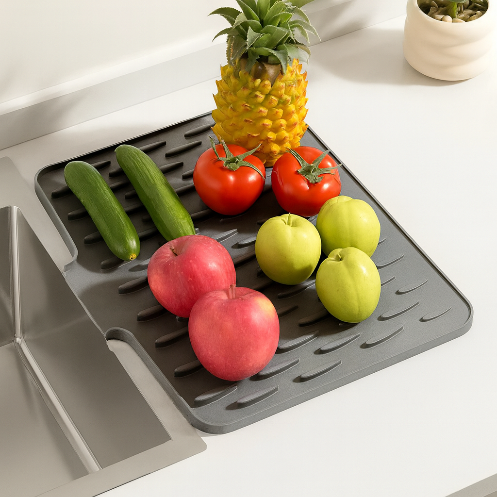 Norillo™ – Varmebeskyttelse & Hurtigdrenering – Silikon Oppvaskmatte