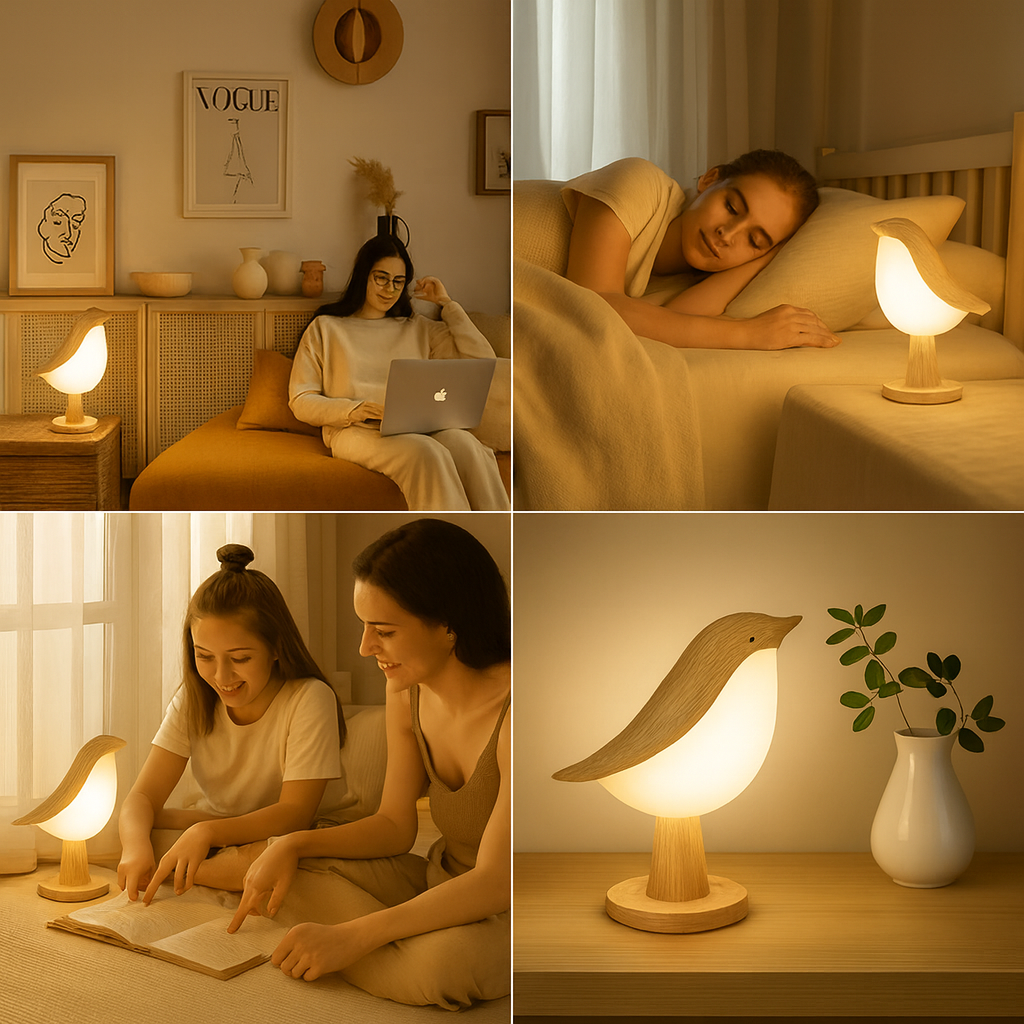 Norillo™ – Nattlampe i Fugldesign med Duft og Justerbart Lys