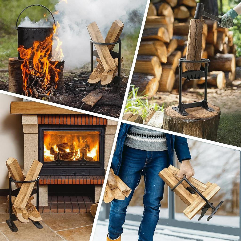 Norillo™ – Sikker vedkløyver i stål som gir perfekt opptenningsved uten øks