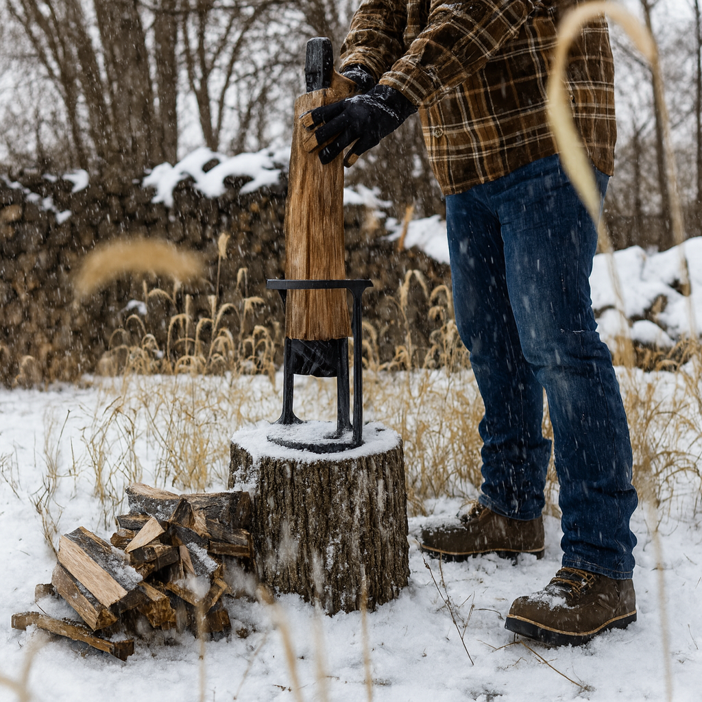 Norillo™ – Sikker vedkløyver i stål som gir perfekt opptenningsved uten øks