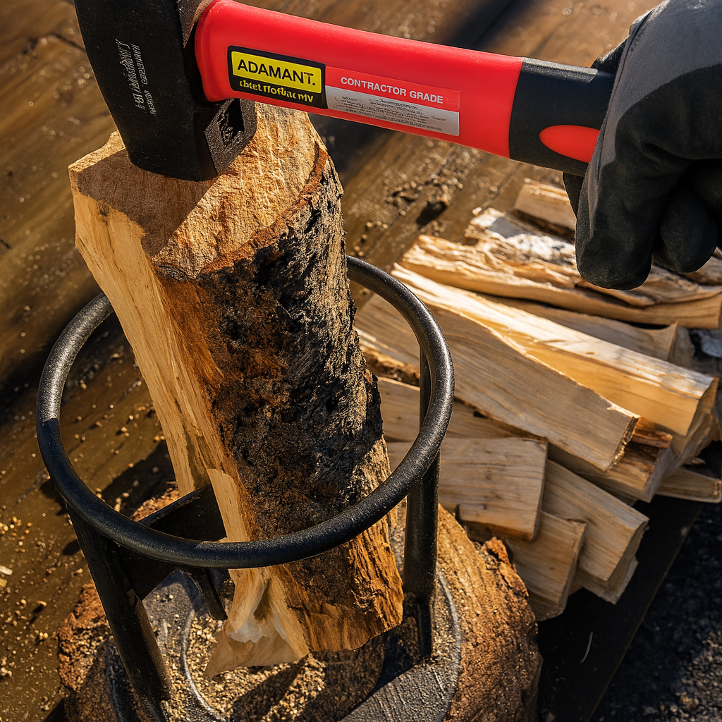 Norillo™ – Sikker vedkløyver i stål som gir perfekt opptenningsved uten øks