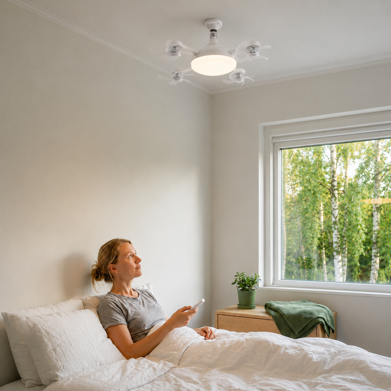 Norillo® – BreezeSocket – Takvifte med lampe som skrus i på minutter