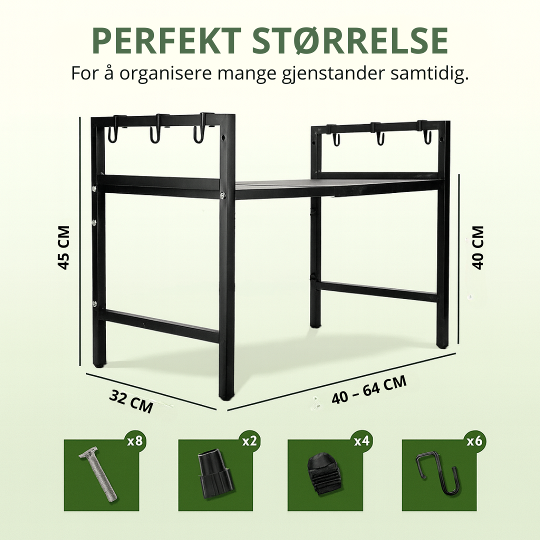 Norillo™ – Det justerbare kjøkkenstativet som maksimerer oppbevaringen din