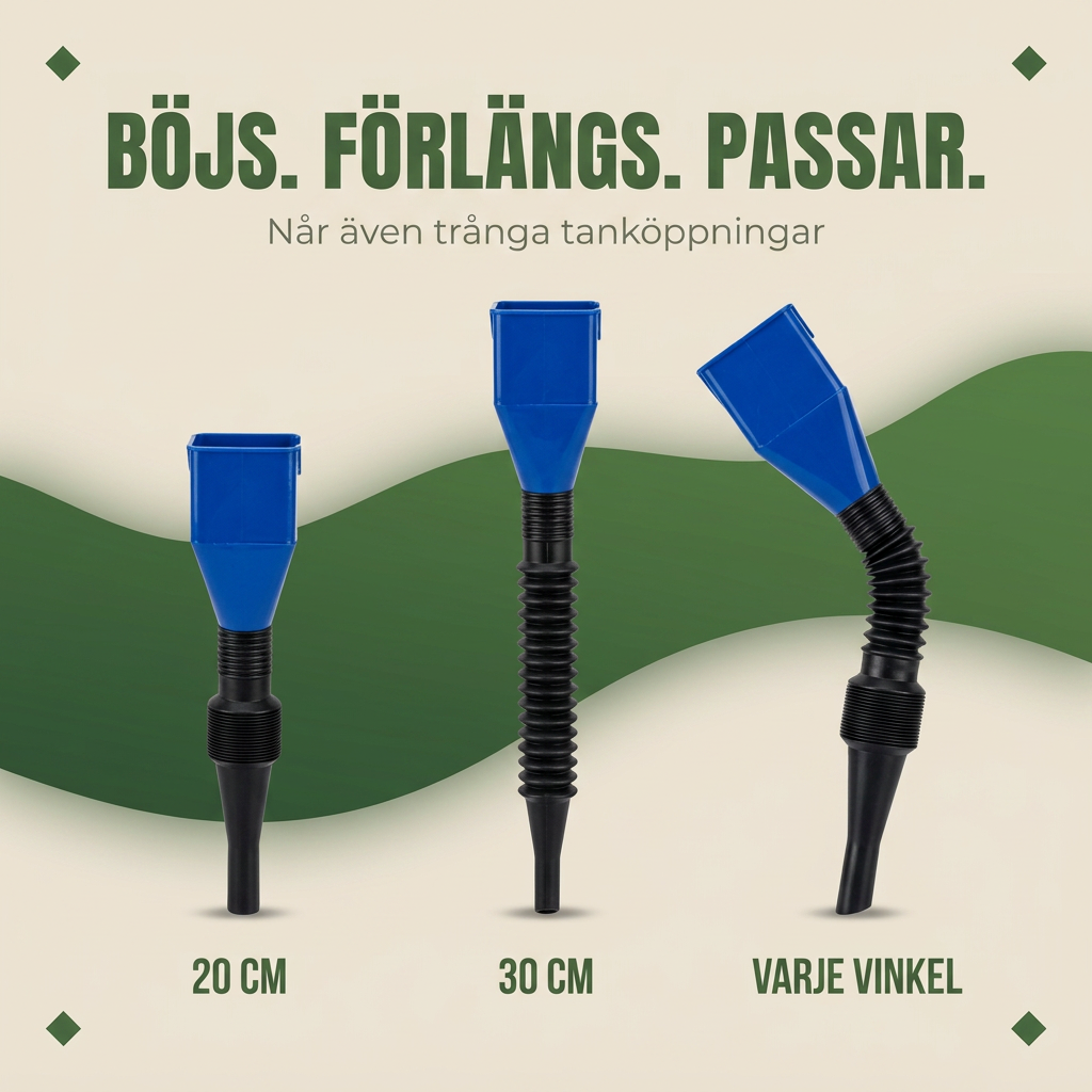Norillo™ – DropStop – Tanktrakt som klikker fast og aldri søler