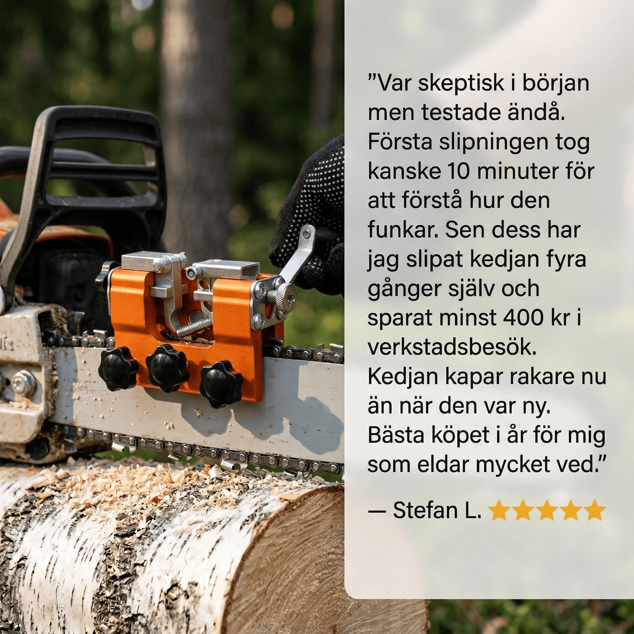Norillo™ – Kjedesliper som gir skarpere kjede på under 5 minutter