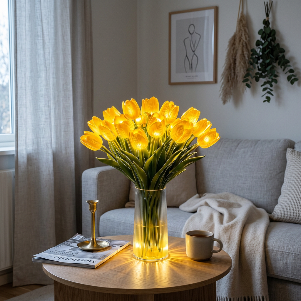 Norillo LED-tulipaner gul