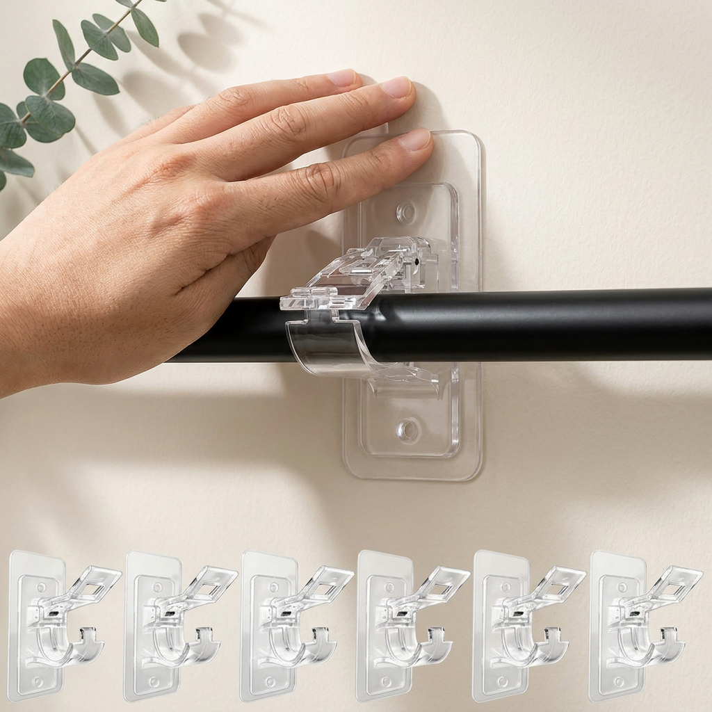 Norillo™ – Selvklebende gardinstangholder uten boring i veggen