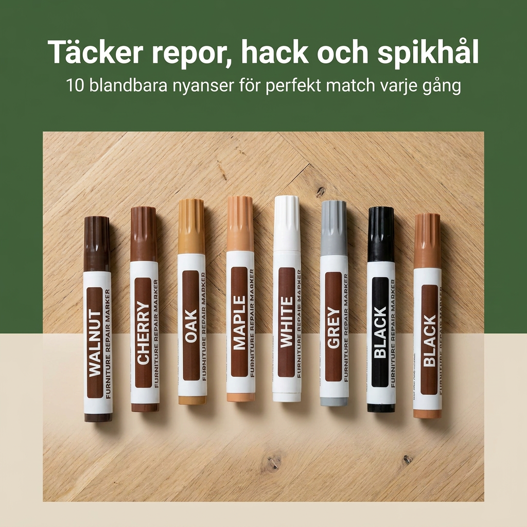 Norillo™ – Møbelpenner som skjuler riper og merker på sekunder