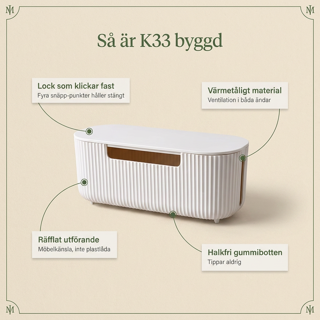 Norillo™ – Kabelboks K33 – Originalmodell med plass til hele grenuttaket