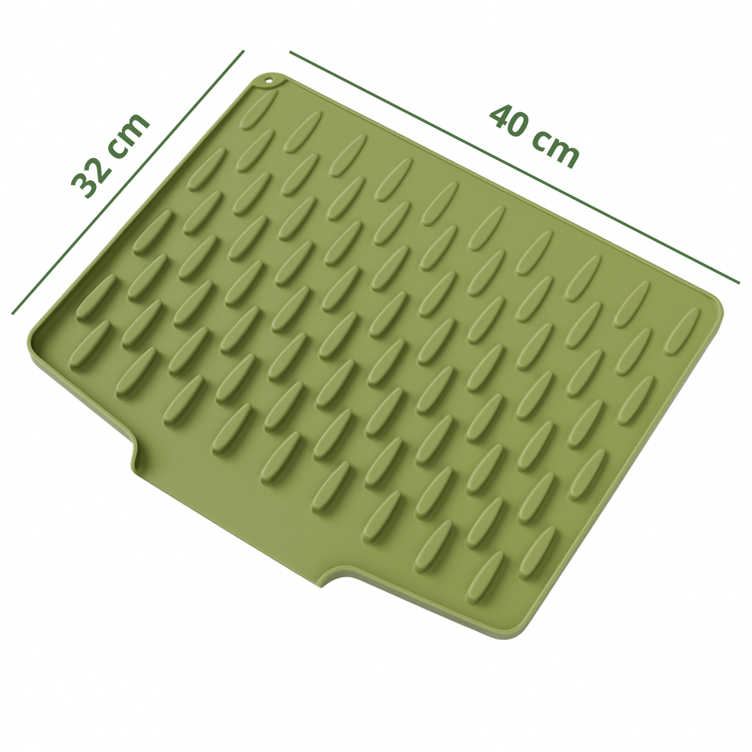 Norillo™ – Varmebeskyttelse & Hurtigdrenering – Silikon Oppvaskmatte