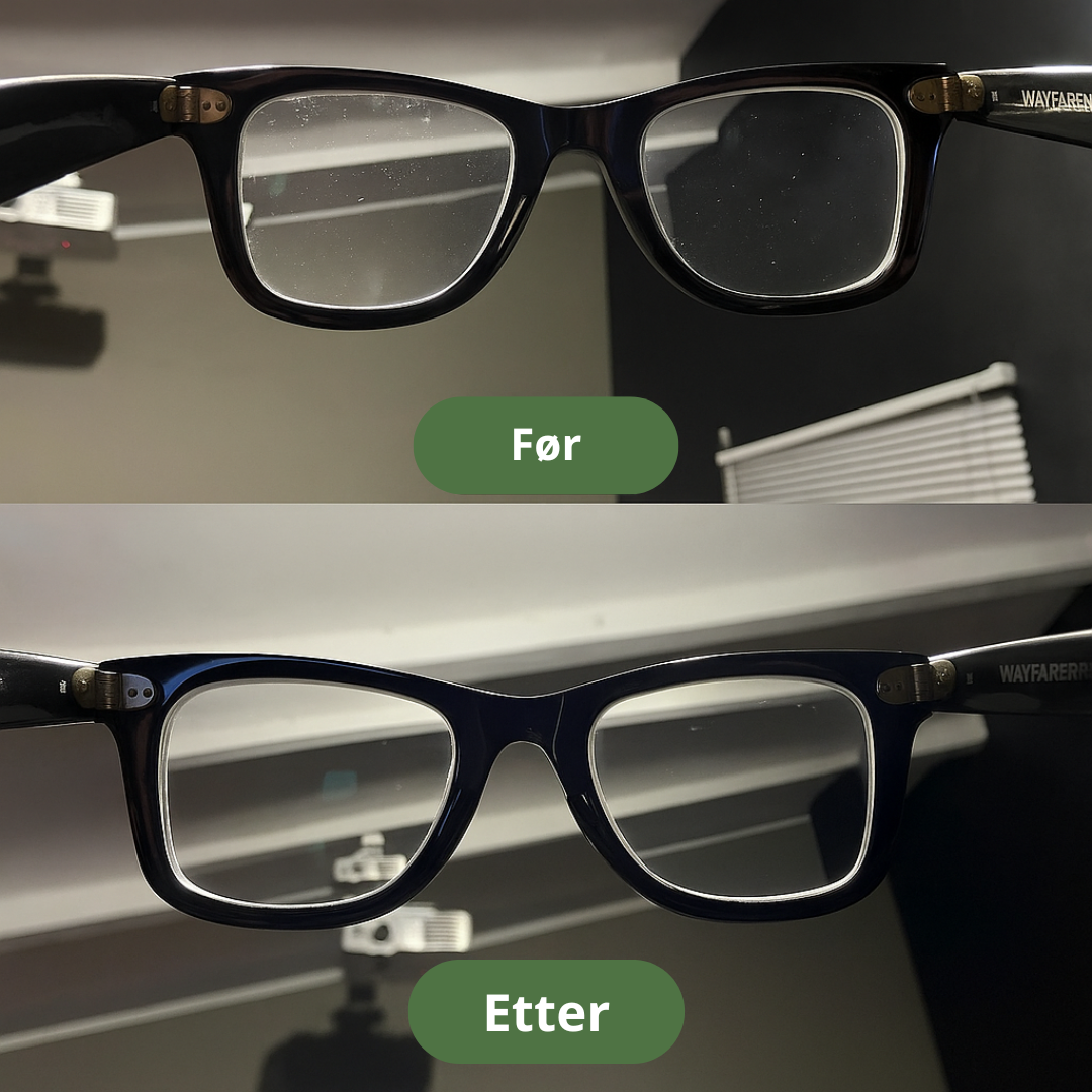 Norillo™ – Krystallklare briller uten pusskluter & striper