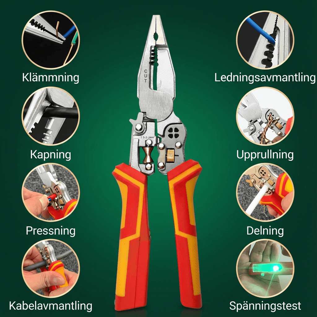Norillo 8-i-1 avmantlingstang