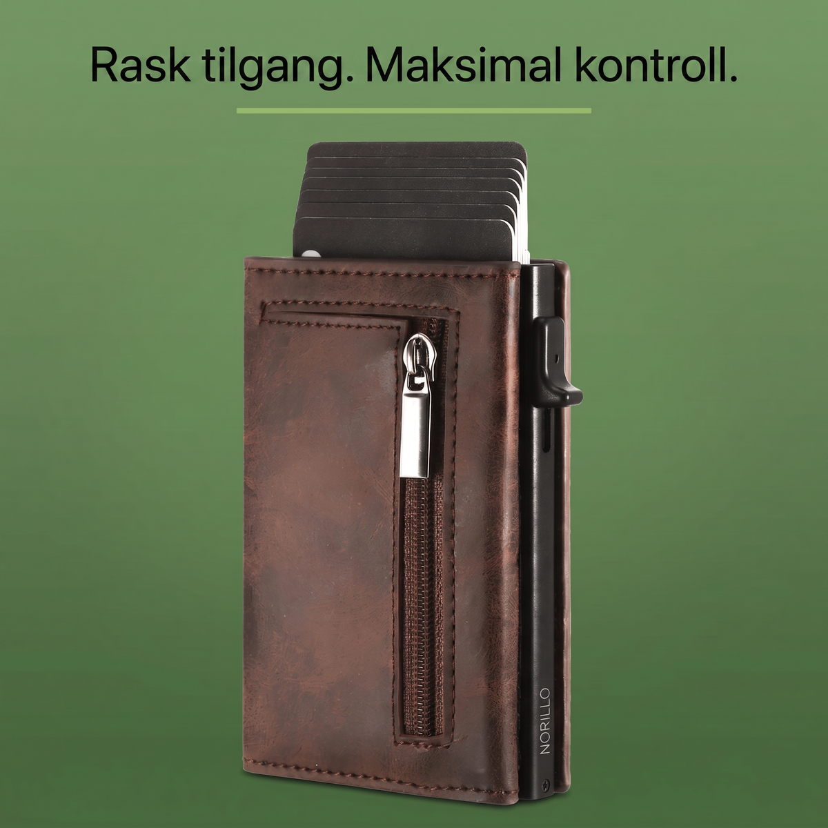 CardShield brunt skinn – rask tilgang, maksimal kontroll