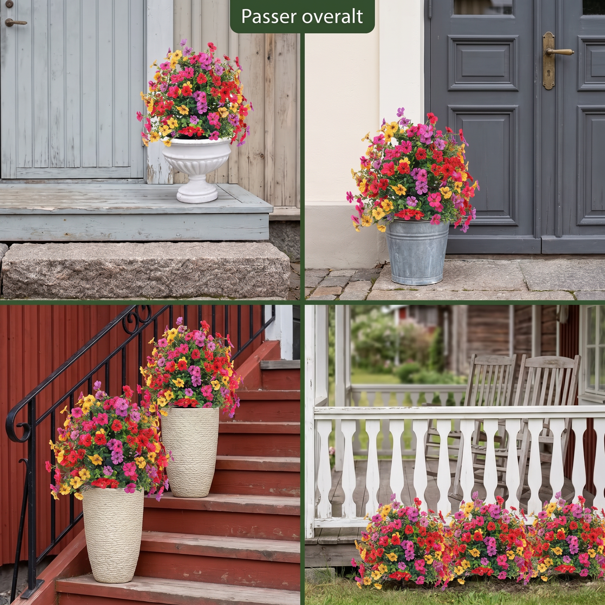 FloraLux – Premium Kunstige Blomster for Inngang og Uteplass