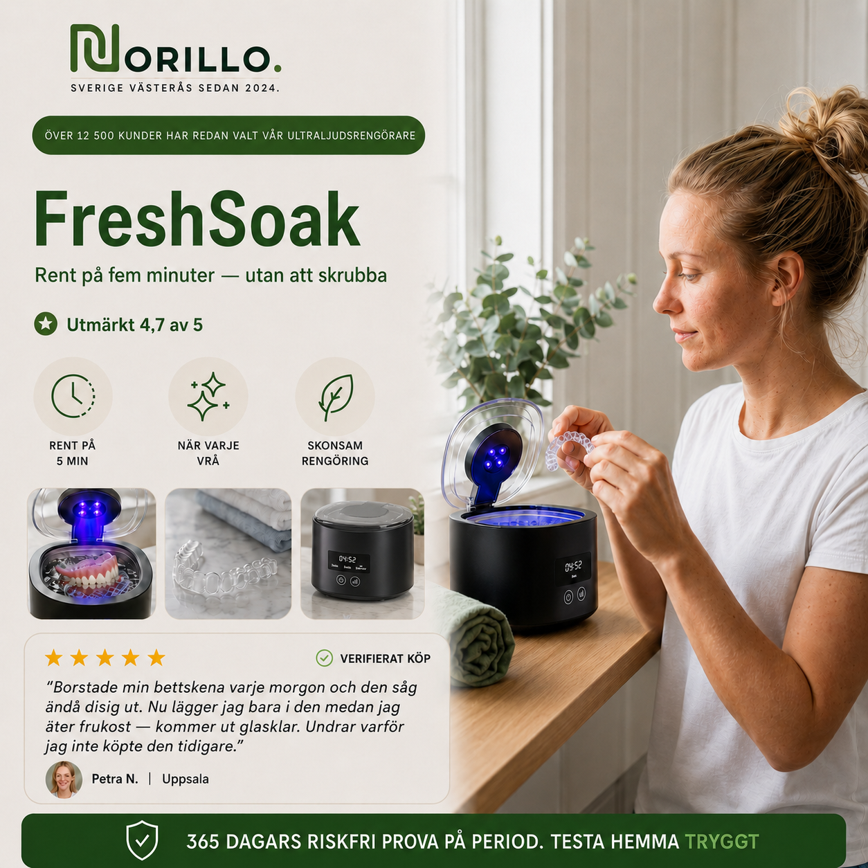 Norillo FreshSoak ultralydrengjøring