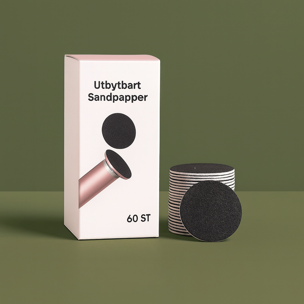 Refillpakke – 60 ark med utskiftbart sandpapir