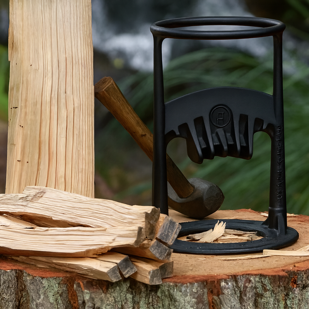 Norillo™ – Sikker vedkløyver i stål som gir perfekt opptenningsved uten øks