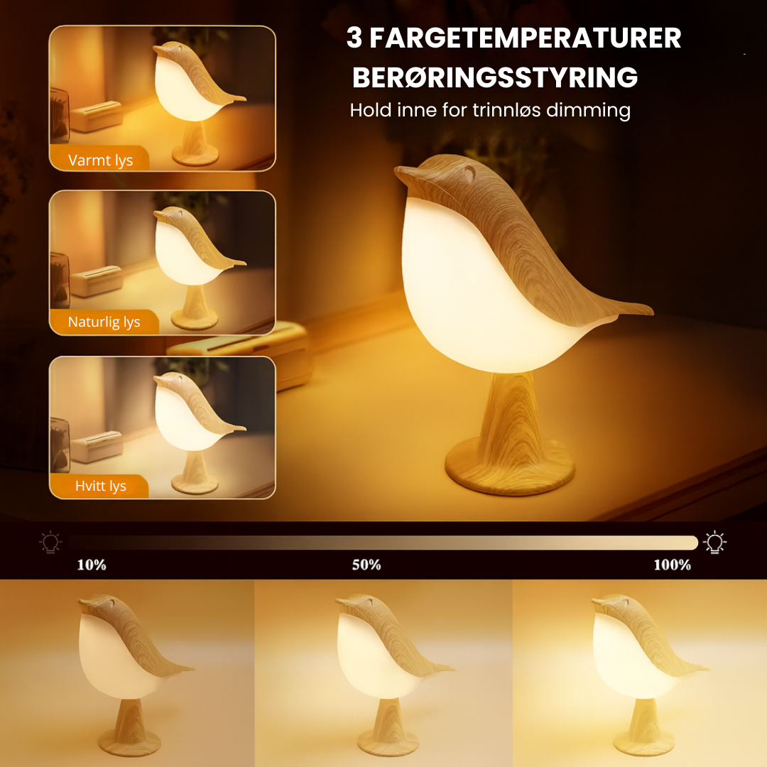 Norillo™ – Nattlampe i Fugldesign med Duft og Justerbart Lys