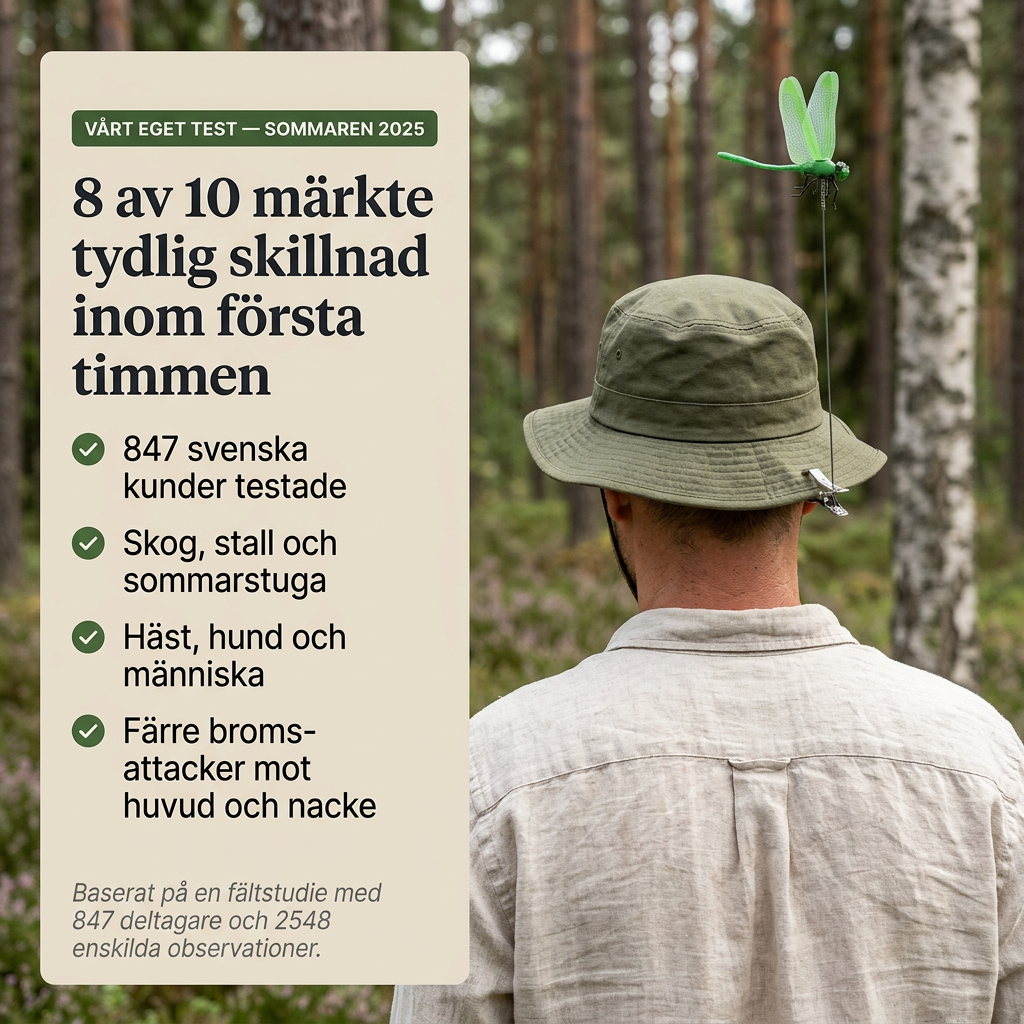 Øyenstikkeren – naturens fiende mot brems, mygg og fluer (3-pakning)
