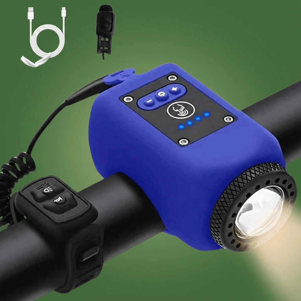 Norillo™ – 110 dB sykkelhorn med langtrekkende frontlys for nattkjøring