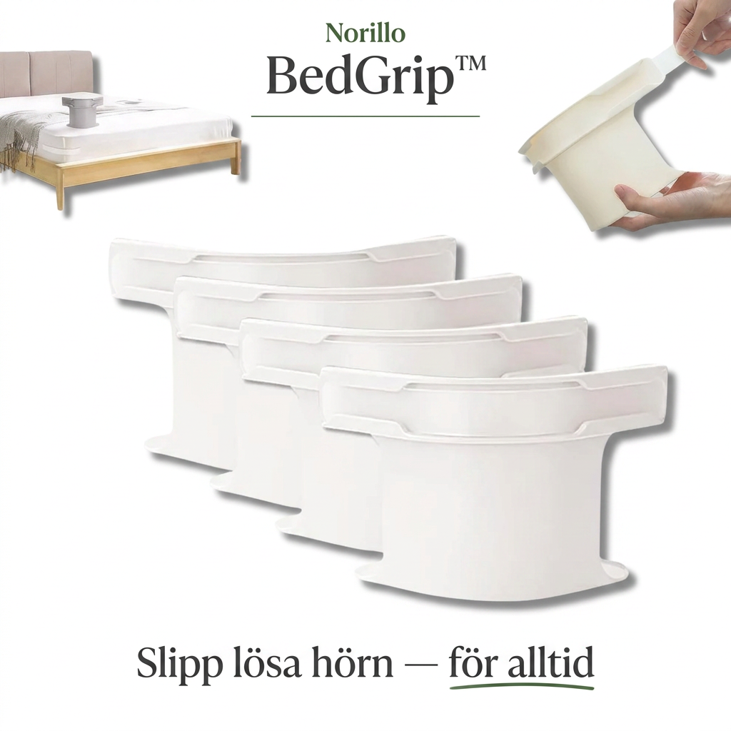 Norillo™ – BedGrip – Slutt med løse hjørner og krøllete laken for alltid