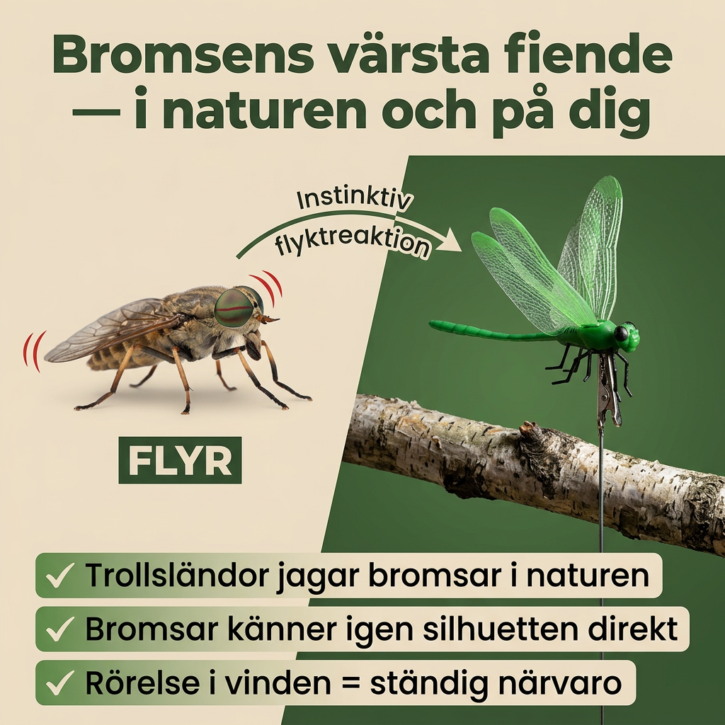 Øyenstikkeren – naturens fiende mot brems, mygg og fluer (3-pakning)