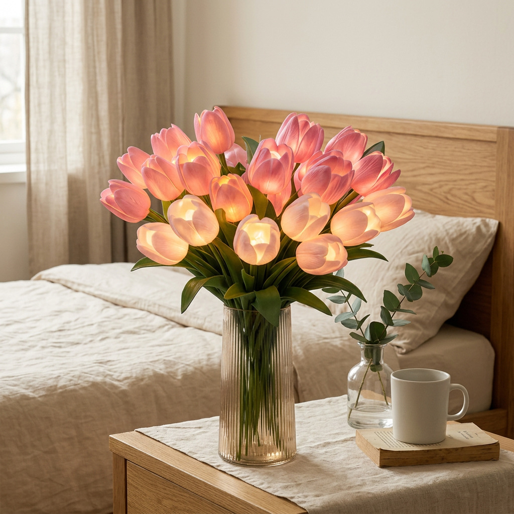 Norillo LED-tulipaner rosa