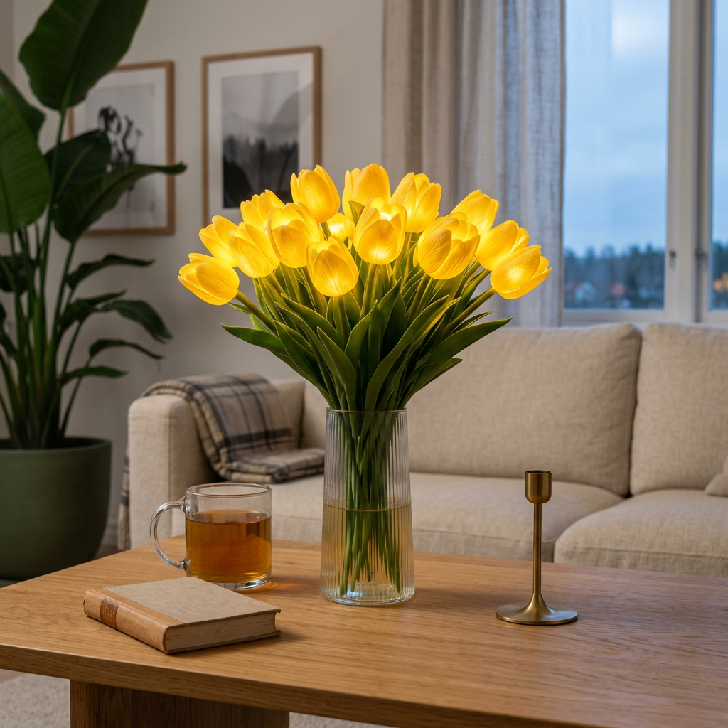 Norillo LED-tulipaner stemning