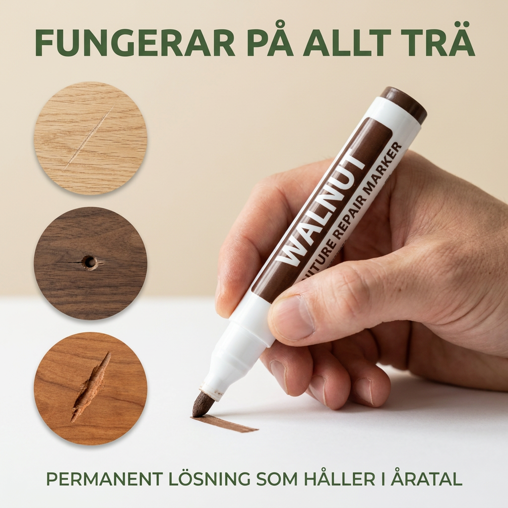 Norillo™ – Møbelpenner som skjuler riper og merker på sekunder