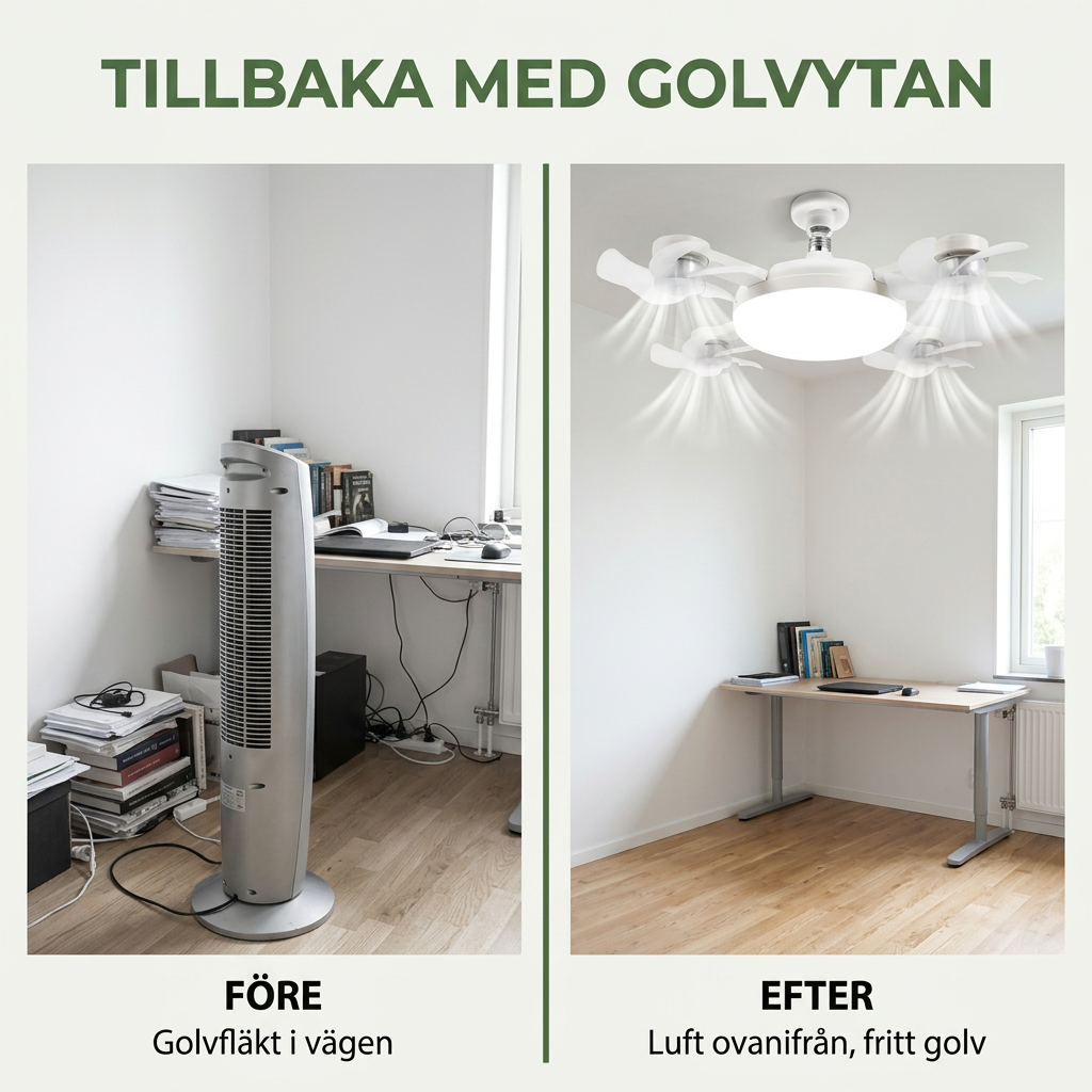 Norillo® – BreezeSocket – Takvifte med lampe som skrus i på minutter