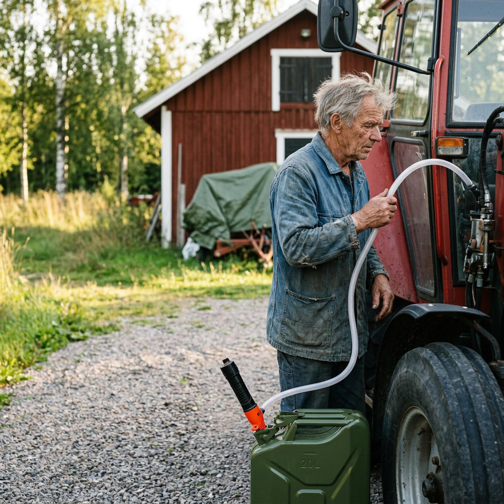 Norillo® – TankFlow – Pump drivstoff fra kanne uten løft og søl