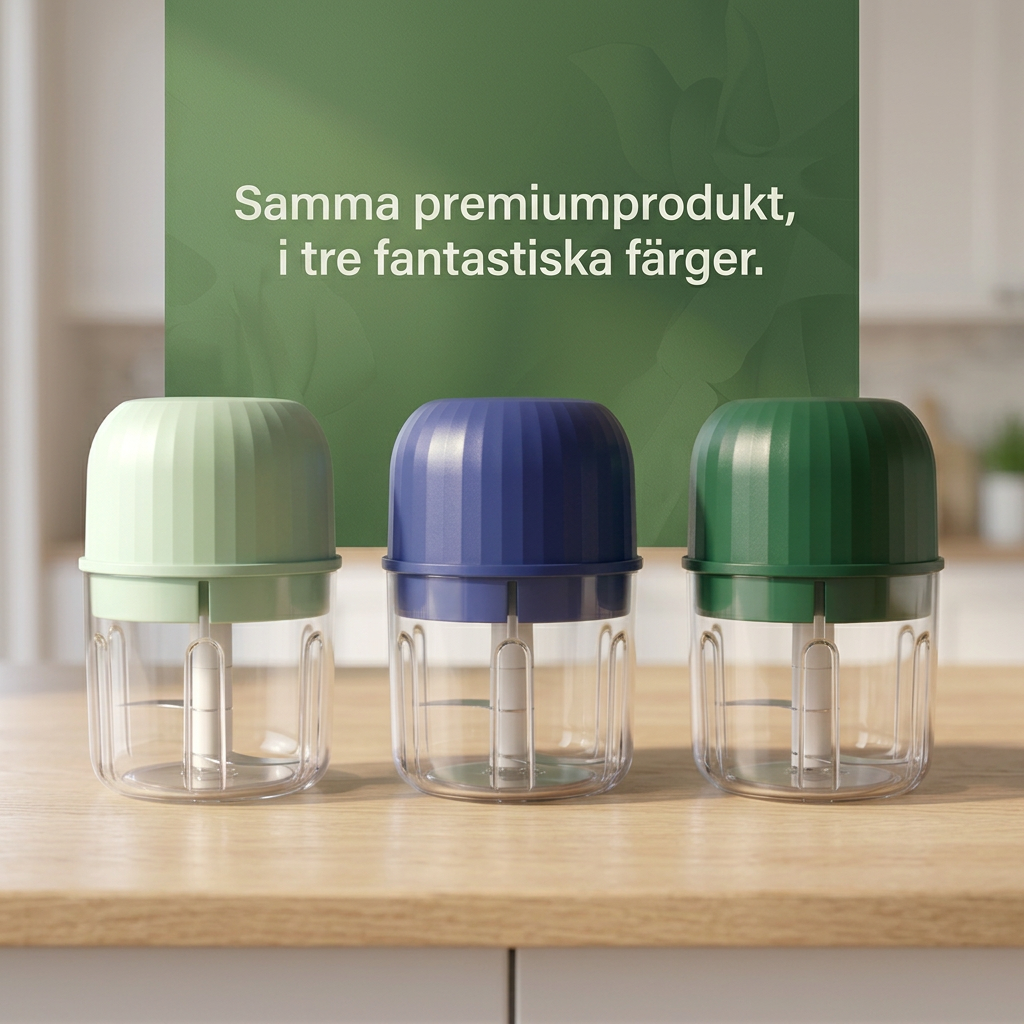 Norillo® – PrepPod – Trådløs minihakker for hvitløk, løk og urter på sekunder