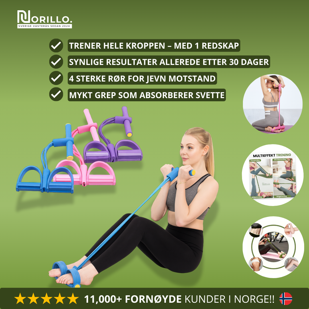 Norillo™ – Multifunksjonelt treningsbånd for hele kroppen