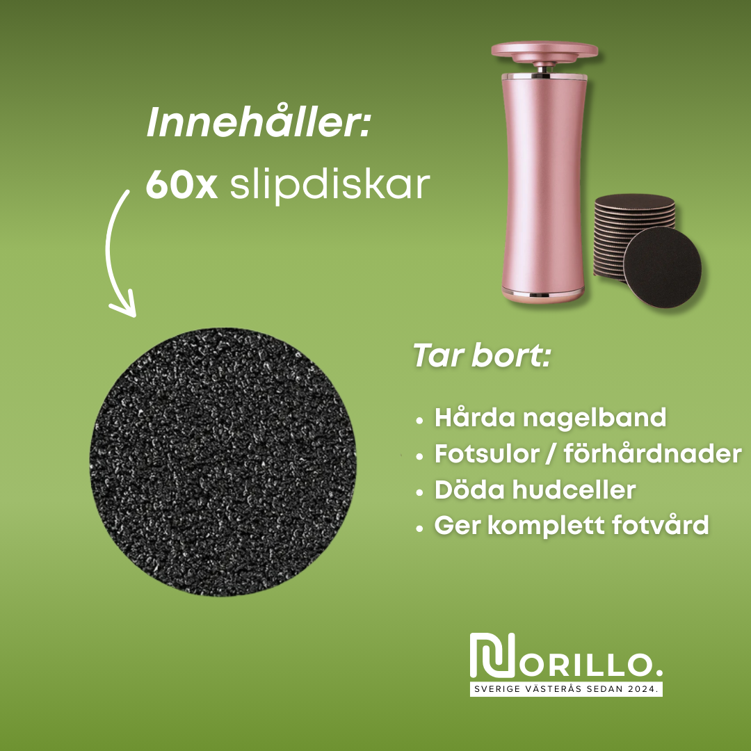 Norillo™ – Fjern hard hud og sprukne hæler smertefritt 