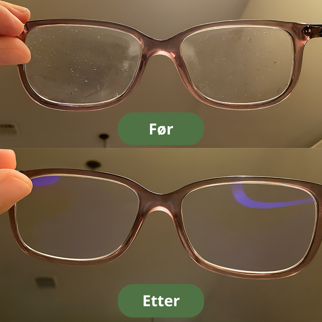 Norillo™ – Krystallklare briller uten pusskluter & striper