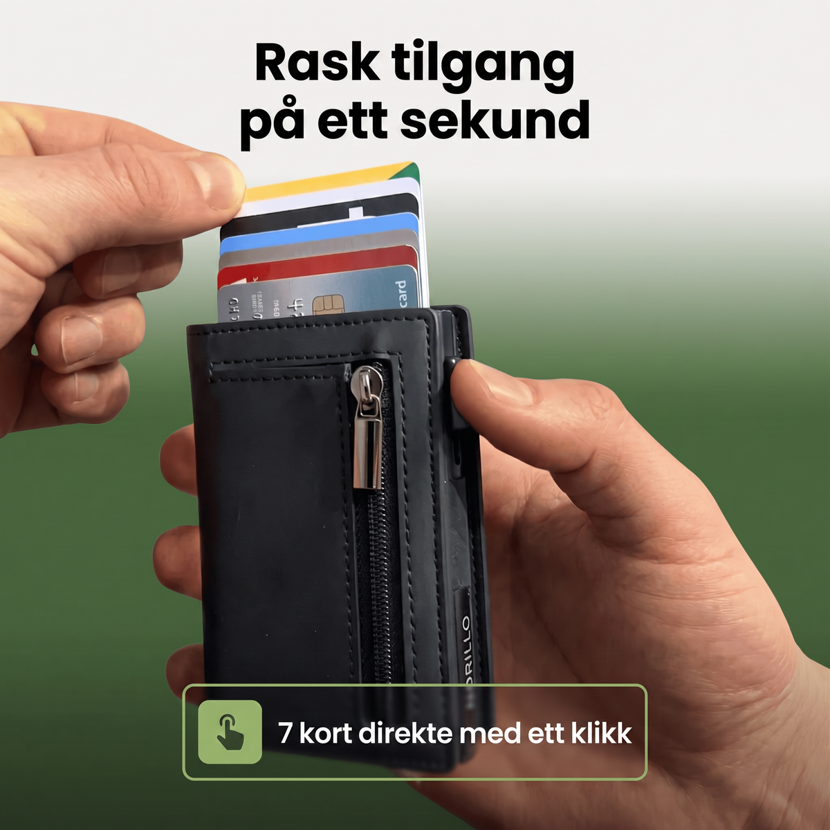 Rask tilgang – 7 kort med ett klikk