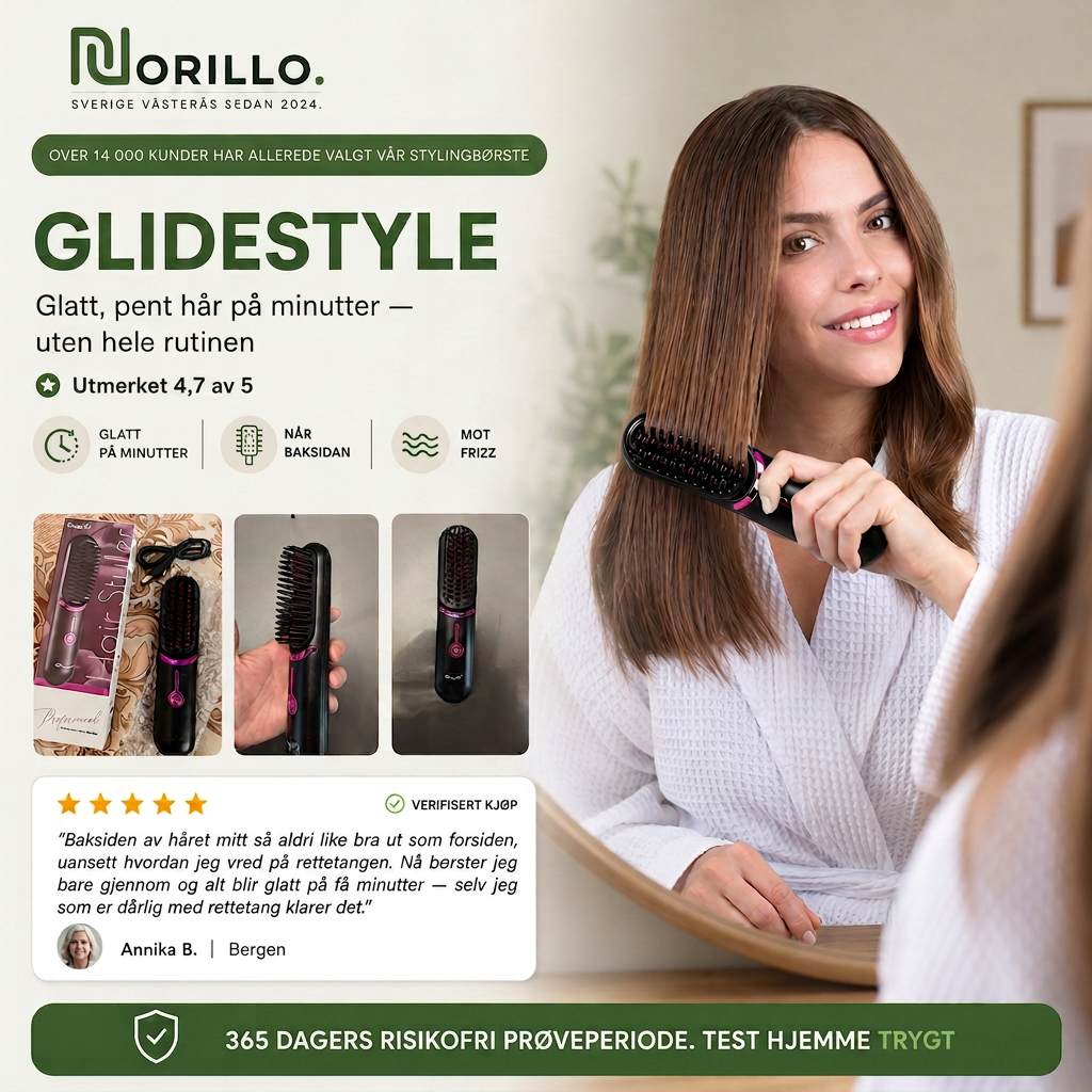 Over 14 000 kunder har valgt GlideStyle stylingborste