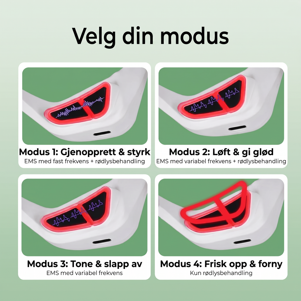 Norillo Øyemaske moduser