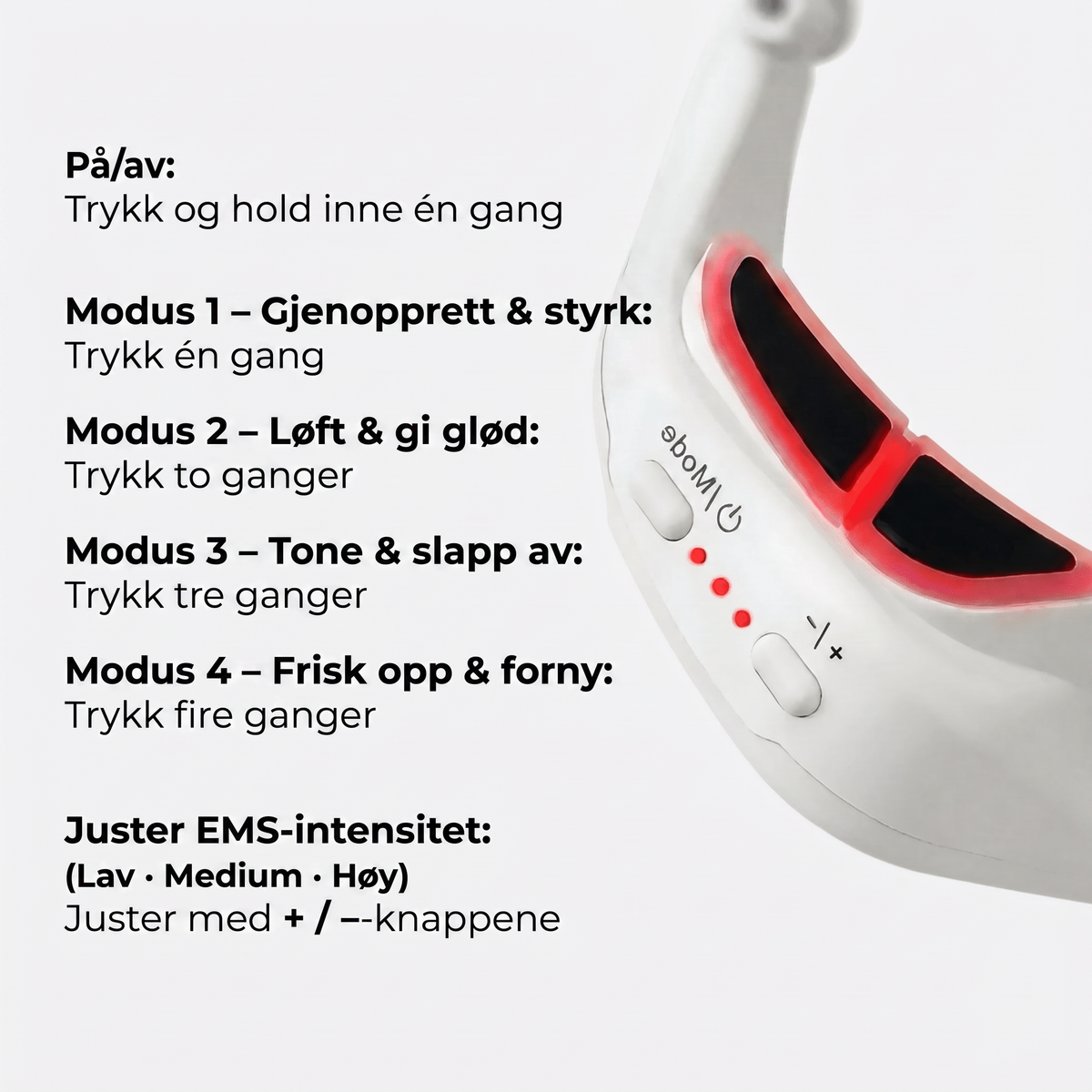 Norillo Øyemaske knapper