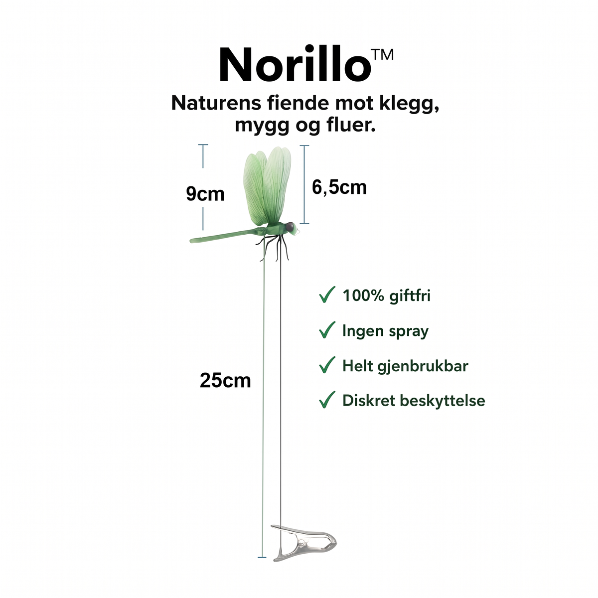 Norillo øyenstikker spesifikasjoner
