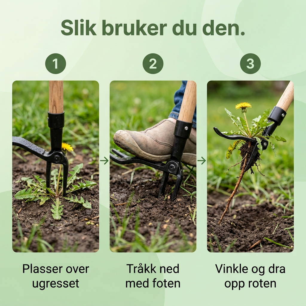 Slik bruker du den - tre steg