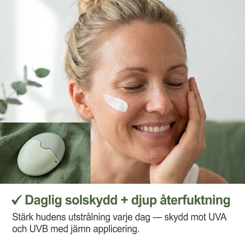 Solkremsapplikator i bruk