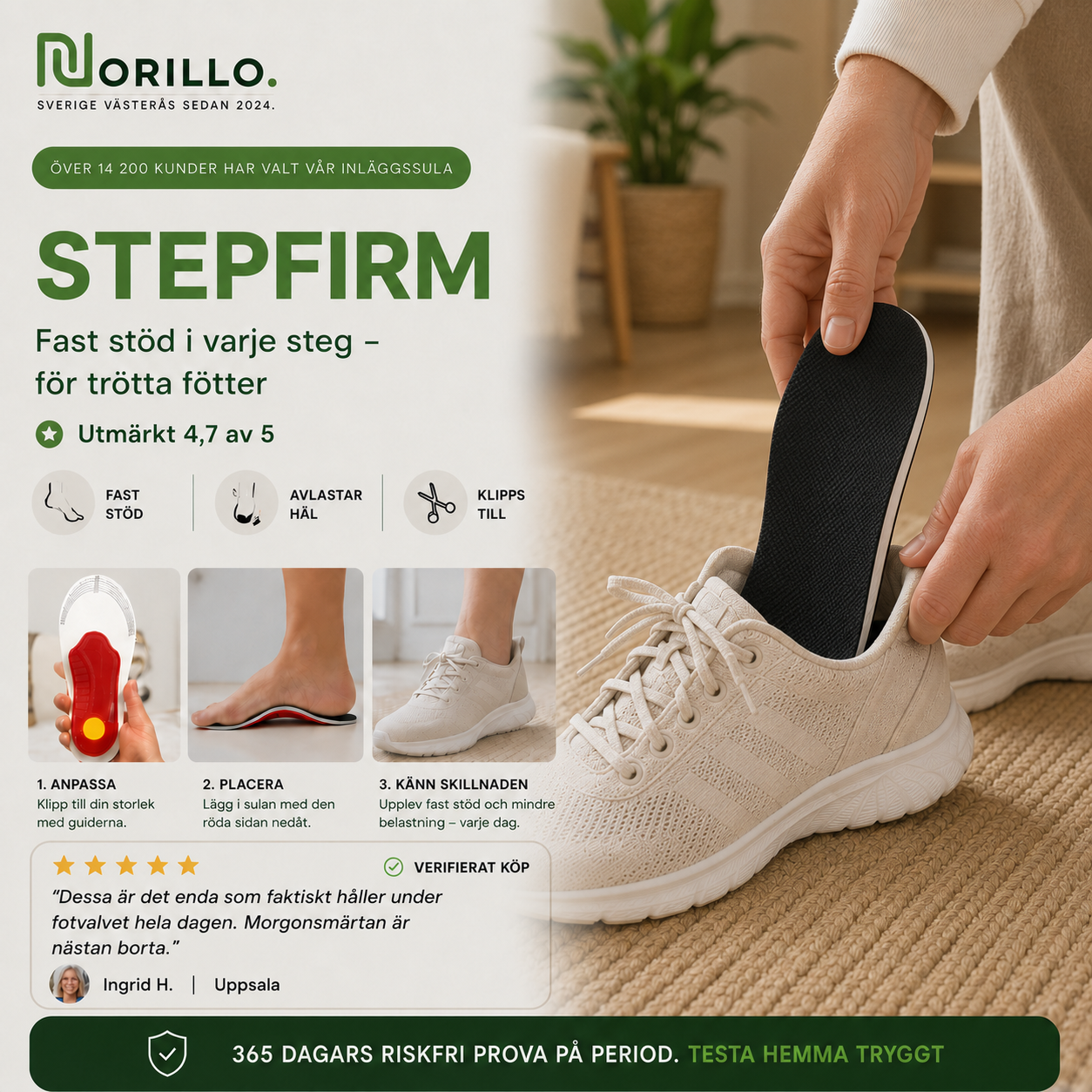 Norillo StepFirm innleggssåler