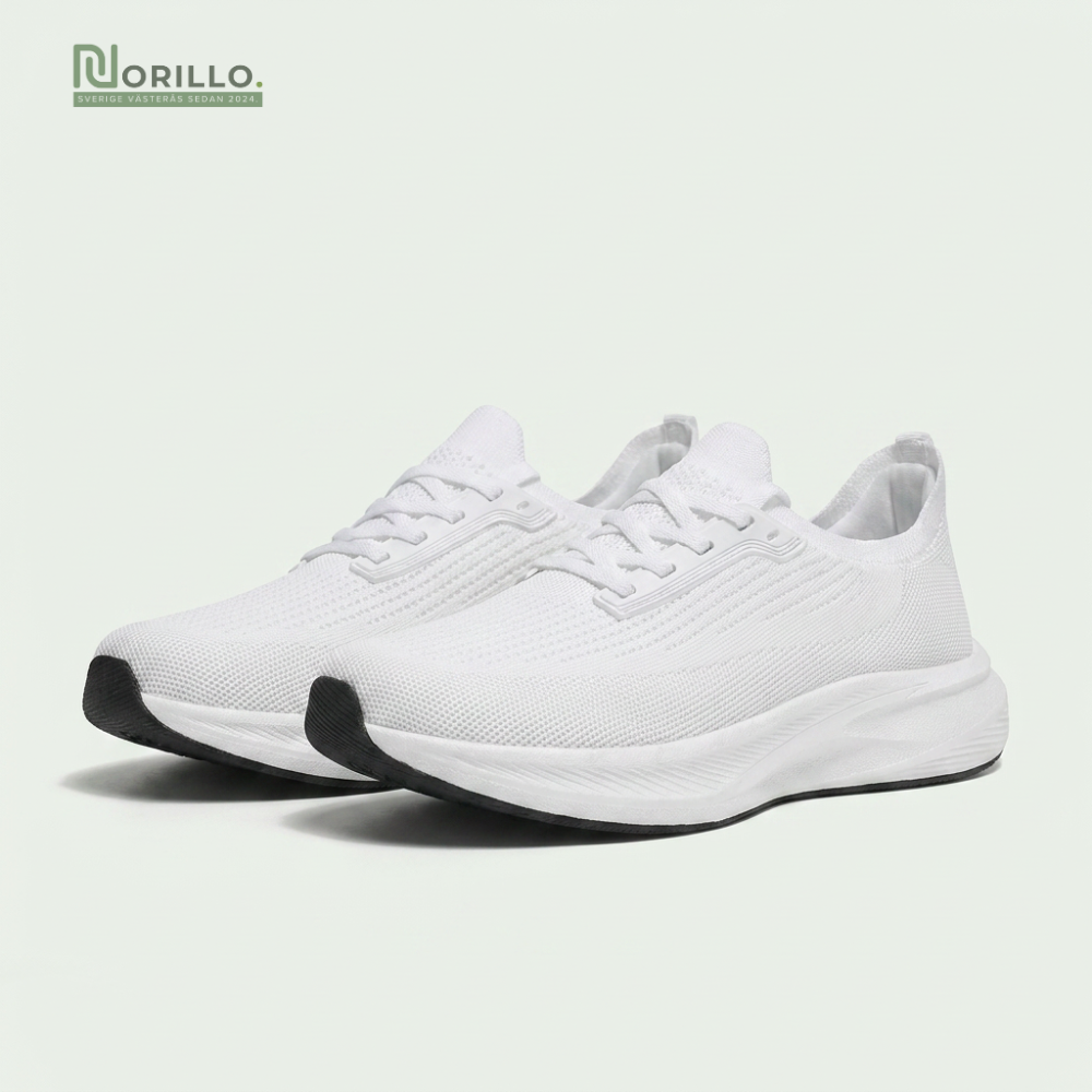 Stigré sneakers hvit