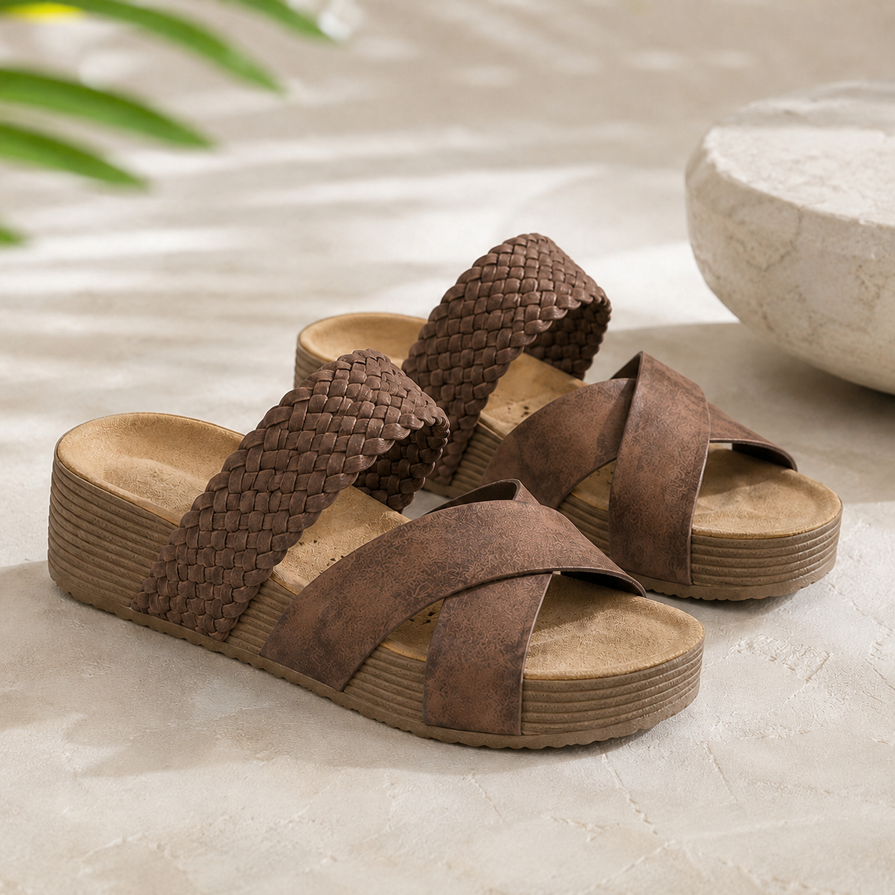 SummerEase sandal kaffe