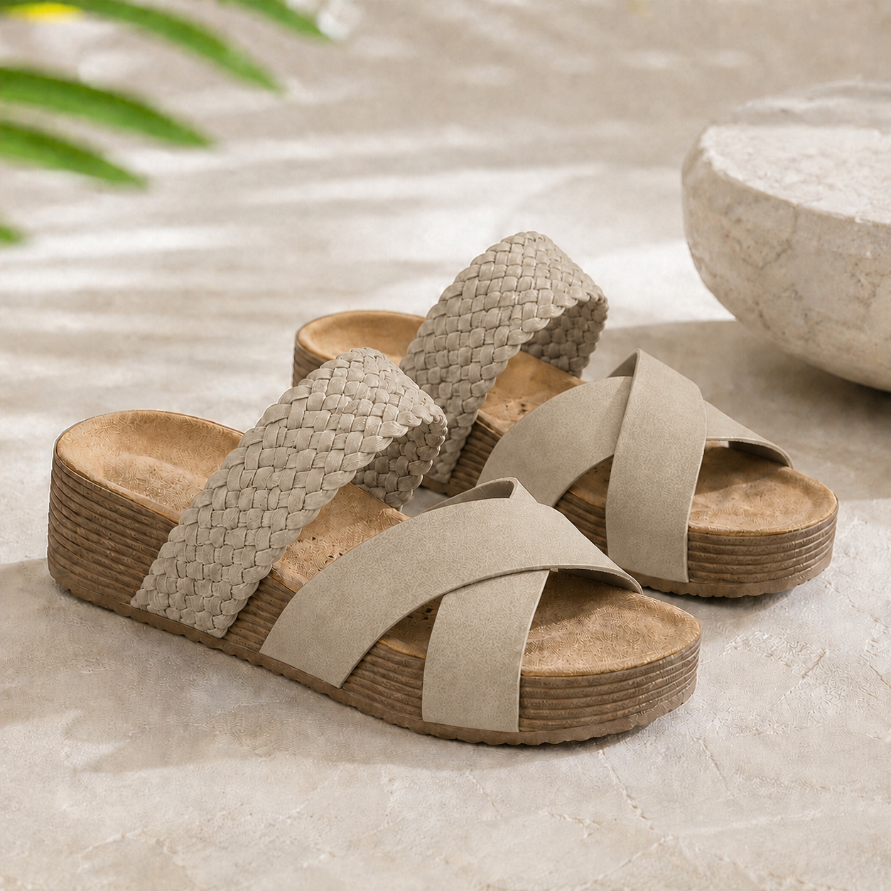 SummerEase sandal khaki